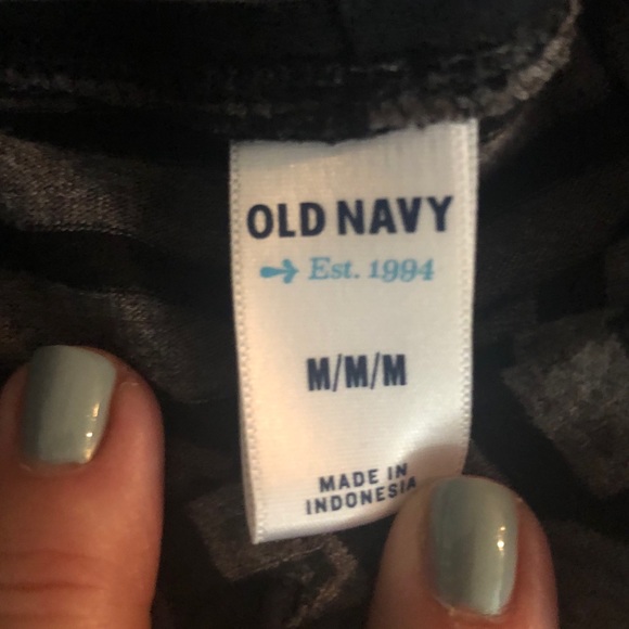 Old Navy Grey/Black Long Sleeve Hoodie Size Med. - Picture 6 of 6